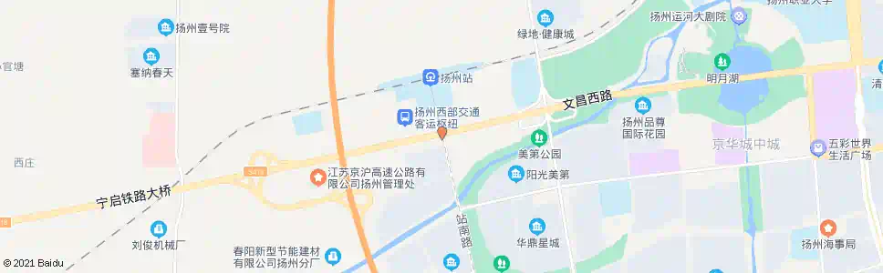 扬州站南路_公交站地图_扬州公交_妙搜公交查询2024