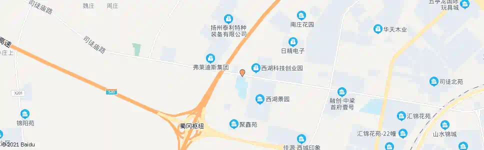 扬州后谈庄_公交站地图_扬州公交_妙搜公交查询2024