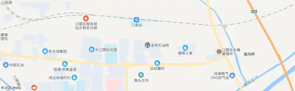 扬州金桥石油苑_公交站地图_扬州公交_妙搜公交查询2024