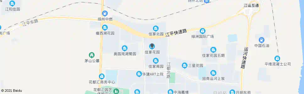 扬州佳家花园_公交站地图_扬州公交_妙搜公交查询2024