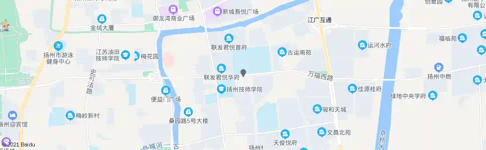 扬州万福西路_公交站地图_扬州公交_妙搜公交查询2024