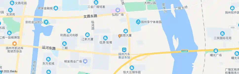 扬州信息产业基地西区_公交站地图_扬州公交_妙搜公交查询2024