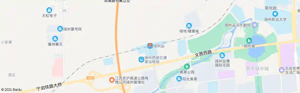 扬州银桥_公交站地图_扬州公交_妙搜公交查询2024