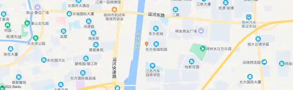 扬州东方名城和园_公交站地图_扬州公交_妙搜公交查询2024