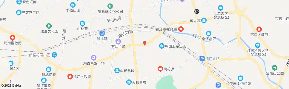 镇江北府路东站_公交站地图_镇江公交_妙搜公交查询2024