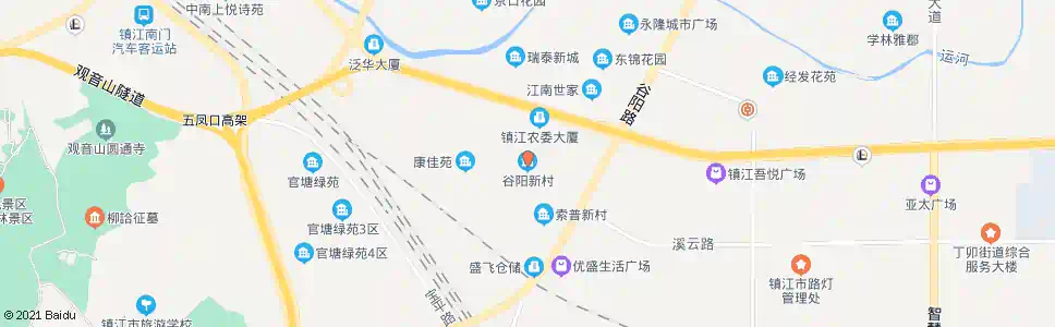 镇江谷阳新村_公交站地图_镇江公交_妙搜公交查询2024