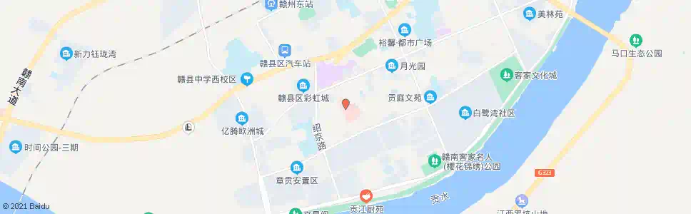 赣州赣县人民医院_公交站地图_赣州公交_妙搜公交查询2024