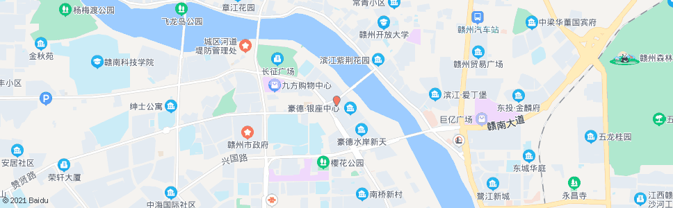 赣州水岸新天小区_公交站地图_赣州公交_妙搜公交查询2024