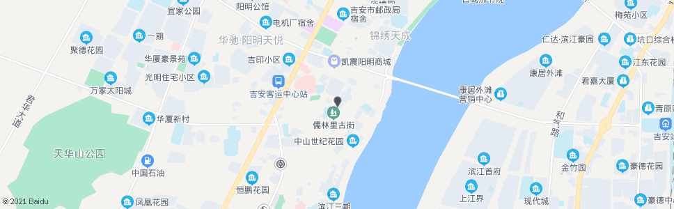 吉安小天鹅_公交站地图_吉安公交_妙搜公交查询2024