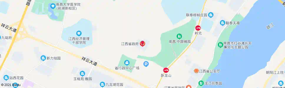 南昌省政府_公交站地图_南昌公交_妙搜公交查询2024