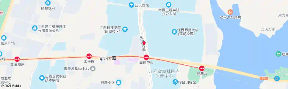 南昌师大二桥_公交站地图_南昌公交_妙搜公交查询2024