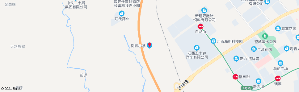 南昌岗背小学_公交站地图_南昌公交_妙搜公交查询2024