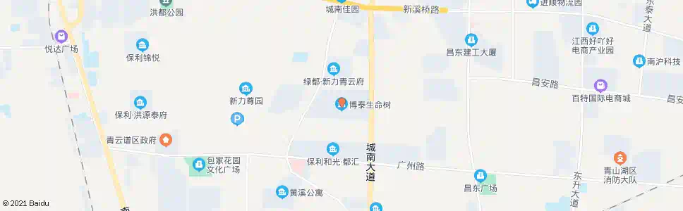 南昌博览路口(博泰生命树)_公交站地图_南昌公交_妙搜公交查询2024