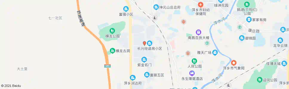 萍乡塞纳名城_公交站地图_萍乡公交_妙搜公交查询2024