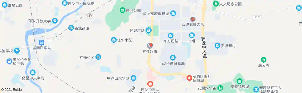 萍乡木沙场_公交站地图_萍乡公交_妙搜公交查询2024