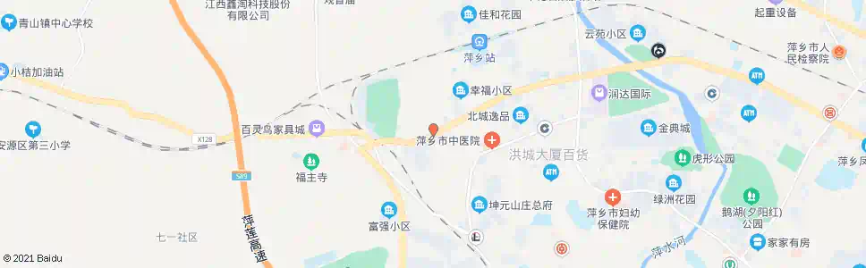 萍乡田家炳中学_公交站地图_萍乡公交_妙搜公交查询2024