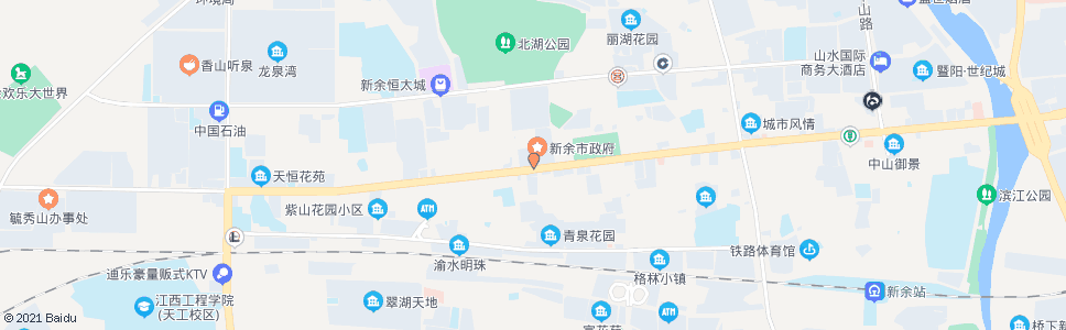 新余中医院_公交站地图_新余公交_妙搜公交查询2024