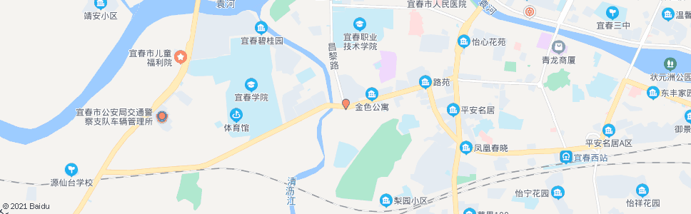 宜春天桥(学府路)_公交站地图_宜春公交_妙搜公交查询2024