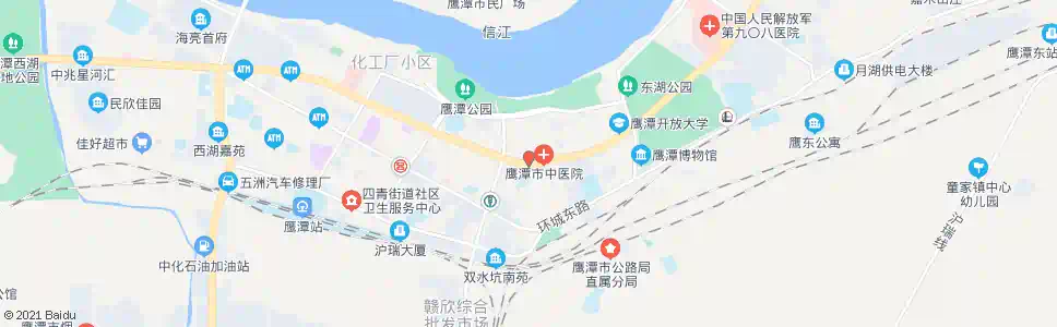 鹰潭中医院_公交站地图_鹰潭公交_妙搜公交查询2024