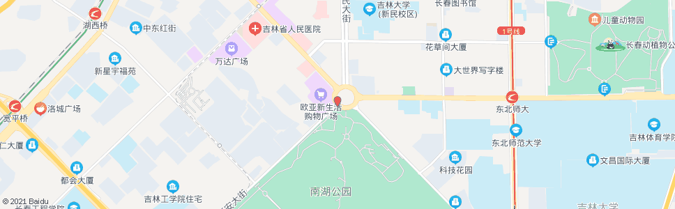 长春新民广场_公交站地图_长春公交_妙搜公交查询2024