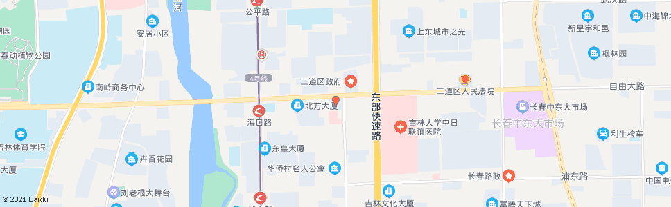 长春开发大厦_公交站地图_长春公交_妙搜公交查询2024