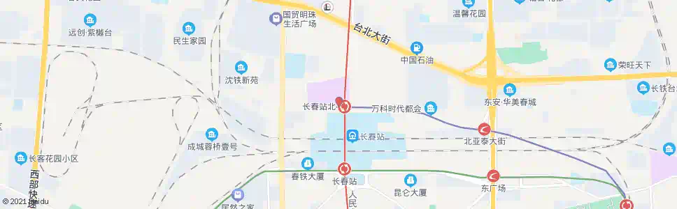 长春长春站北口_公交站地图_长春公交_妙搜公交查询2024