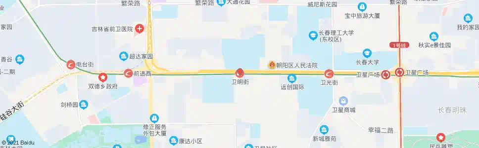 长春卫明街_公交站地图_长春公交_妙搜公交查询2024