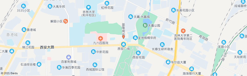 长春西安广场(北口)_公交站地图_长春公交_妙搜公交查询2024