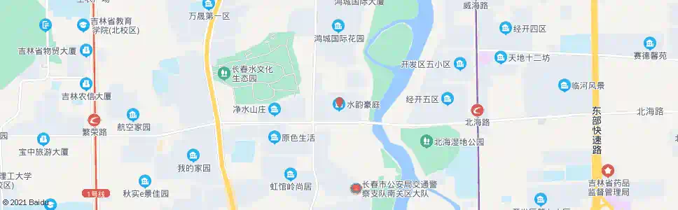 长春水韵豪庭_公交站地图_长春公交_妙搜公交查询2024