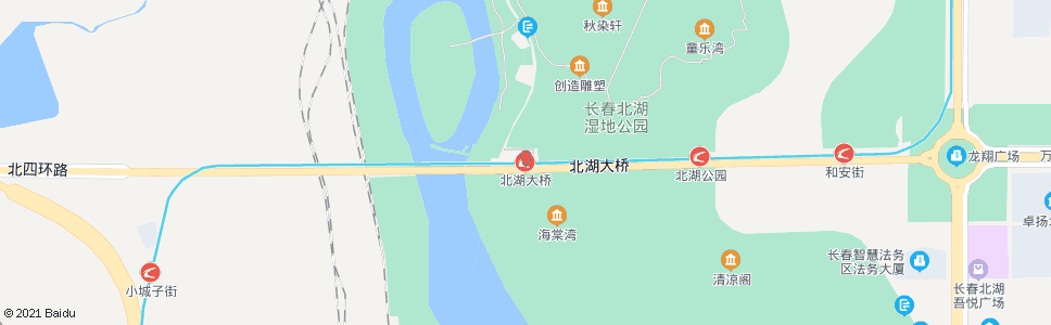 长春北湖大桥_公交站地图_长春公交_妙搜公交查询2024