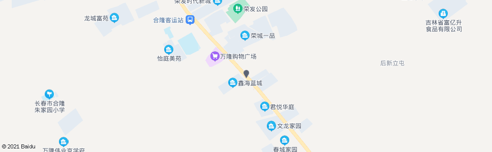 长春鑫海蓝城_公交站地图_长春公交_妙搜公交查询2024