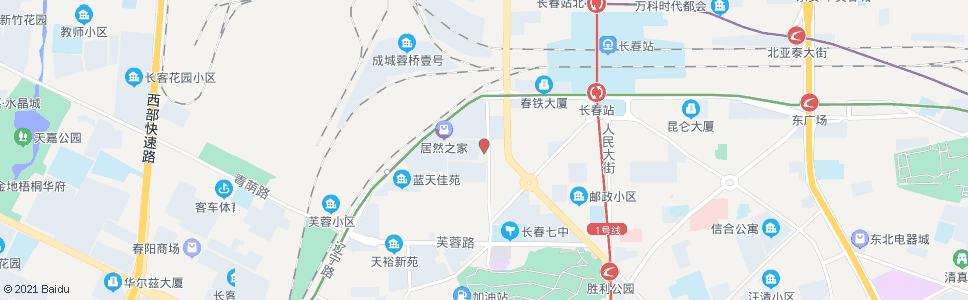 长春太阳城(西三条)_公交站地图_长春公交_妙搜公交查询2024