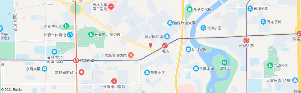 长春二道街(西)_公交站地图_长春公交_妙搜公交查询2024