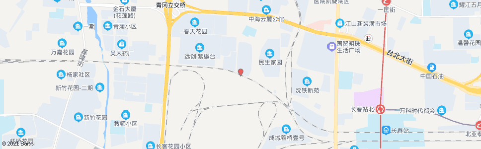 长春客车厂北门(青萍路)_公交站地图_长春公交_妙搜公交查询2024