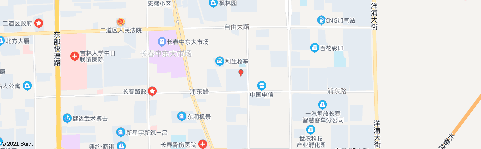 长春福州街_公交站地图_长春公交_妙搜公交查询2024