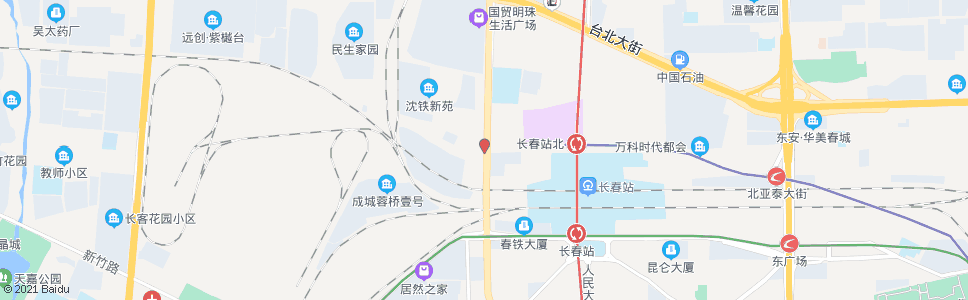 长春铁北二路(凯旋路)_公交站地图_长春公交_妙搜公交查询2024