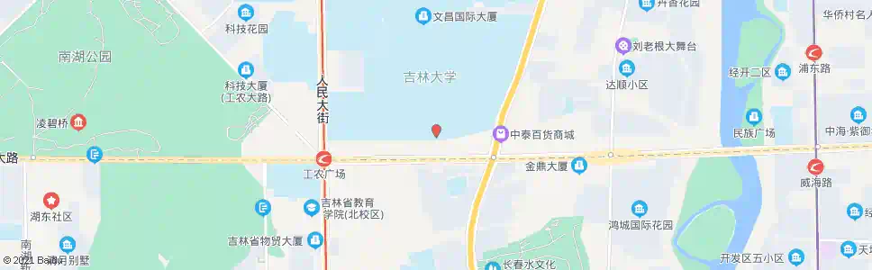 长春工大南门_公交站地图_长春公交_妙搜公交查询2024