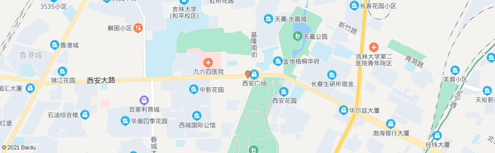 长春西安广场东口_公交站地图_长春公交_妙搜公交查询2024