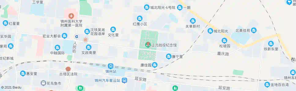 锦州辽沈战役纪念馆_公交站地图_锦州公交_妙搜公交查询2024