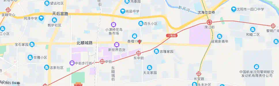 沈阳津桥路小什字街_公交站地图_沈阳公交_妙搜公交查询2024