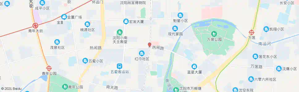 沈阳大南街热闹路_公交站地图_沈阳公交_妙搜公交查询2024