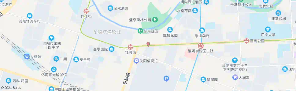 沈阳塔湾邮局_公交站地图_沈阳公交_妙搜公交查询2024