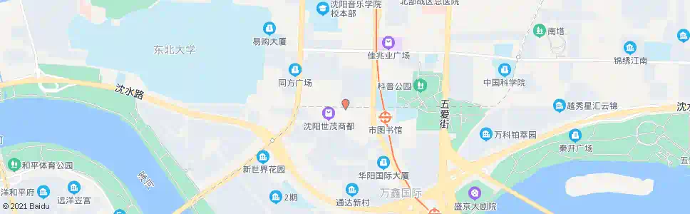 沈阳世茂百货_公交站地图_沈阳公交_妙搜公交查询2024