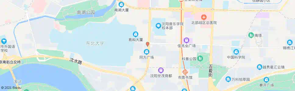 沈阳百脑汇_公交站地图_沈阳公交_妙搜公交查询2024