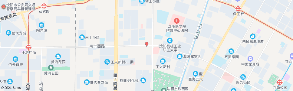 沈阳南十路肇工街_公交站地图_沈阳公交_妙搜公交查询2024