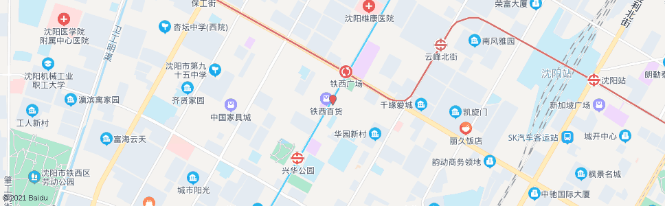 沈阳轻工市场西门_公交站地图_沈阳公交_妙搜公交查询2024