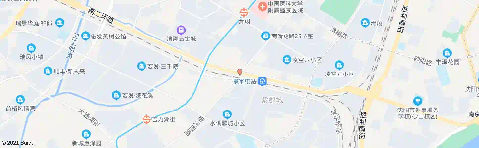 沈阳腾飞一街_公交站地图_沈阳公交_妙搜公交查询2024