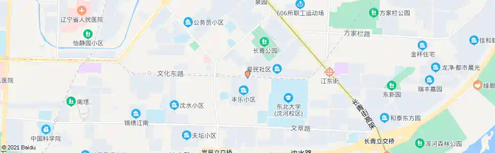 沈阳文化东路富民街_公交站地图_沈阳公交_妙搜公交查询2024