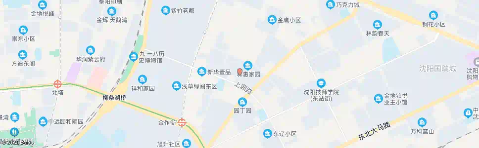 沈阳上园小区_公交站地图_沈阳公交_妙搜公交查询2024