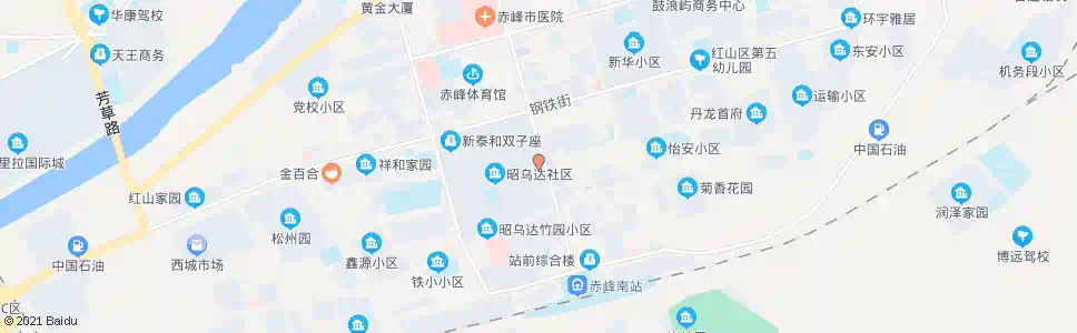 赤峰金尊宾馆_公交站地图_赤峰公交_妙搜公交查询2024